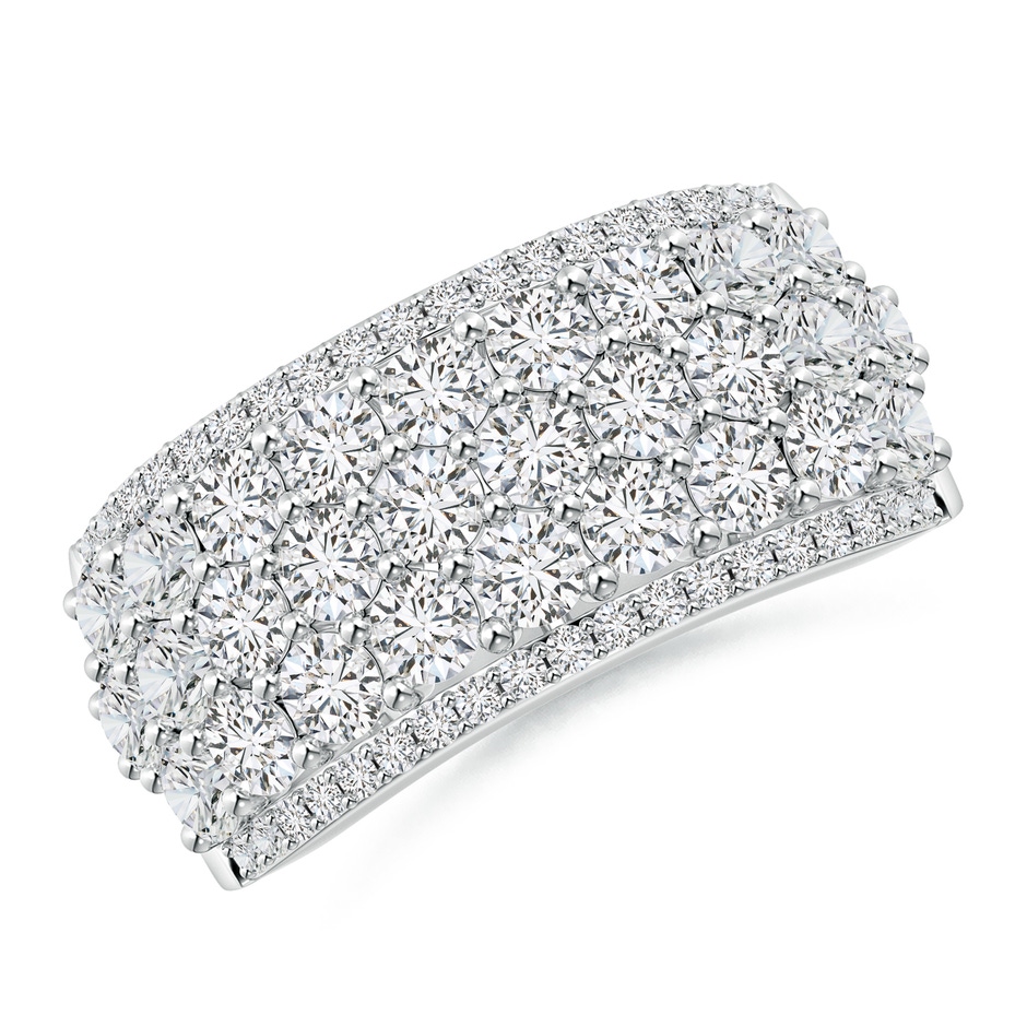 2.7mm HSI2 Five-Row Diamond Broad Anniversary Ring in P950 Platinum 