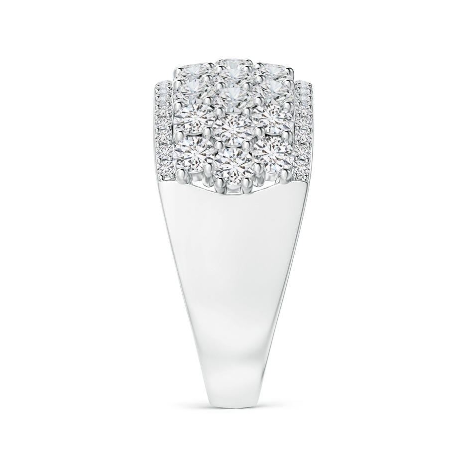 2.7mm HSI2 Five-Row Diamond Broad Anniversary Ring in P950 Platinum side-2