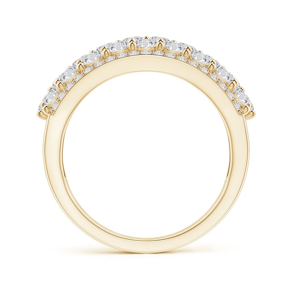 2.7mm HSI2 Five-Row Diamond Broad Anniversary Ring in Yellow Gold side-1