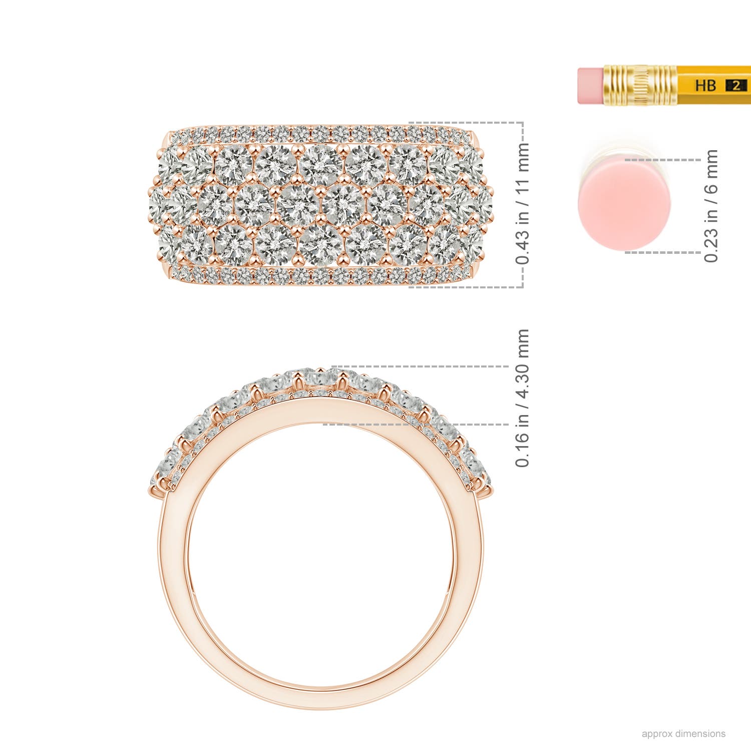 K, I3 / 2.49 CT / 14 KT Rose Gold