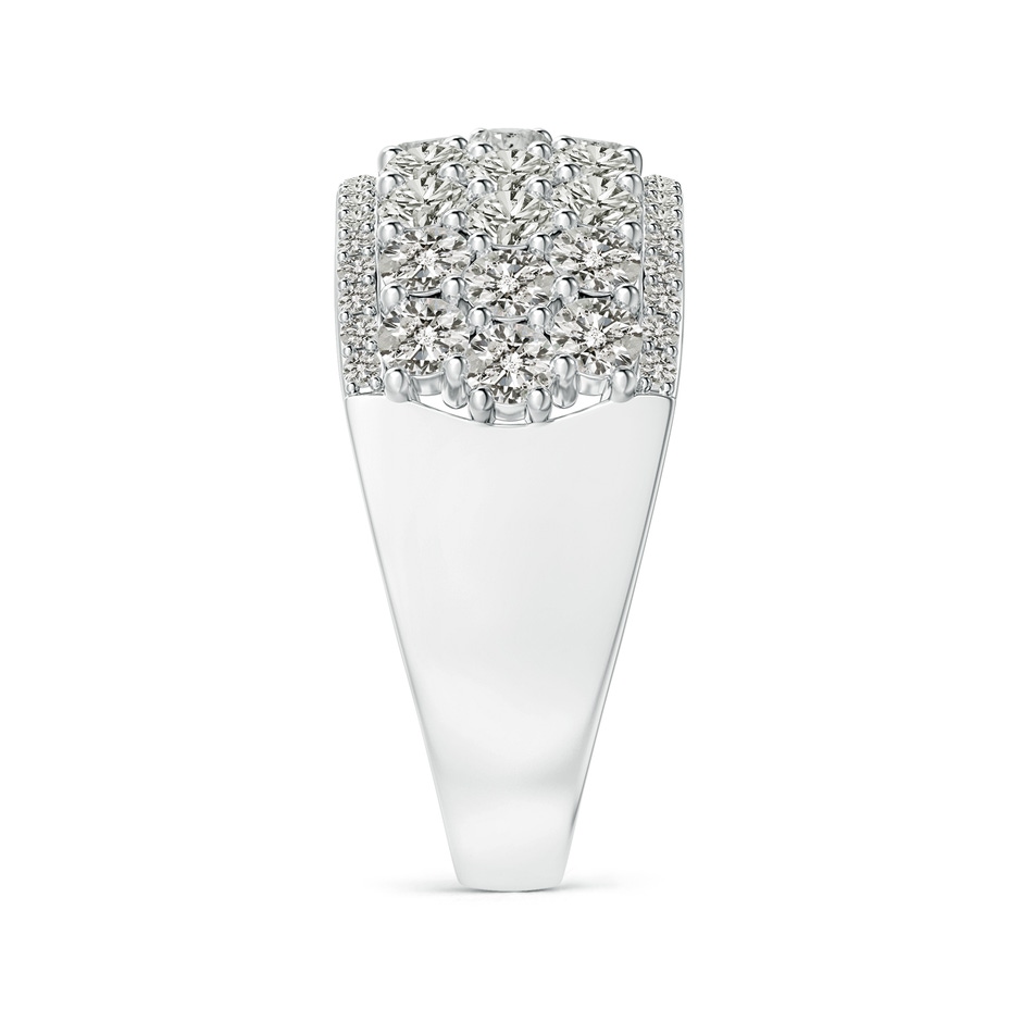 2.7mm KI3 Five-Row Diamond Broad Anniversary Ring in White Gold side-2