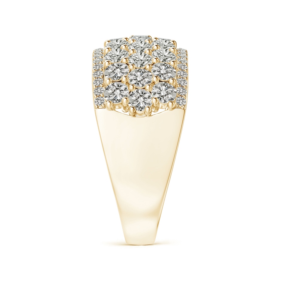 2.7mm KI3 Five-Row Diamond Broad Anniversary Ring in Yellow Gold side-2
