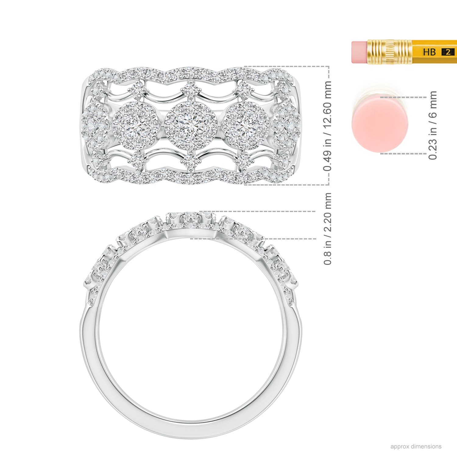 H, SI2 / 1.02 CT / 14 KT White Gold