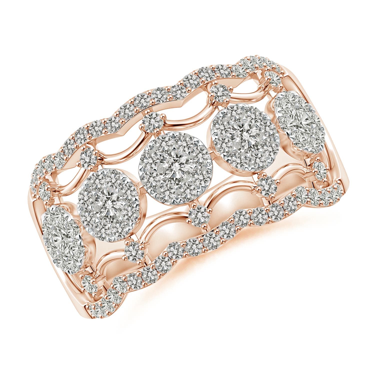 K, I3 / 1.02 CT / 14 KT Rose Gold