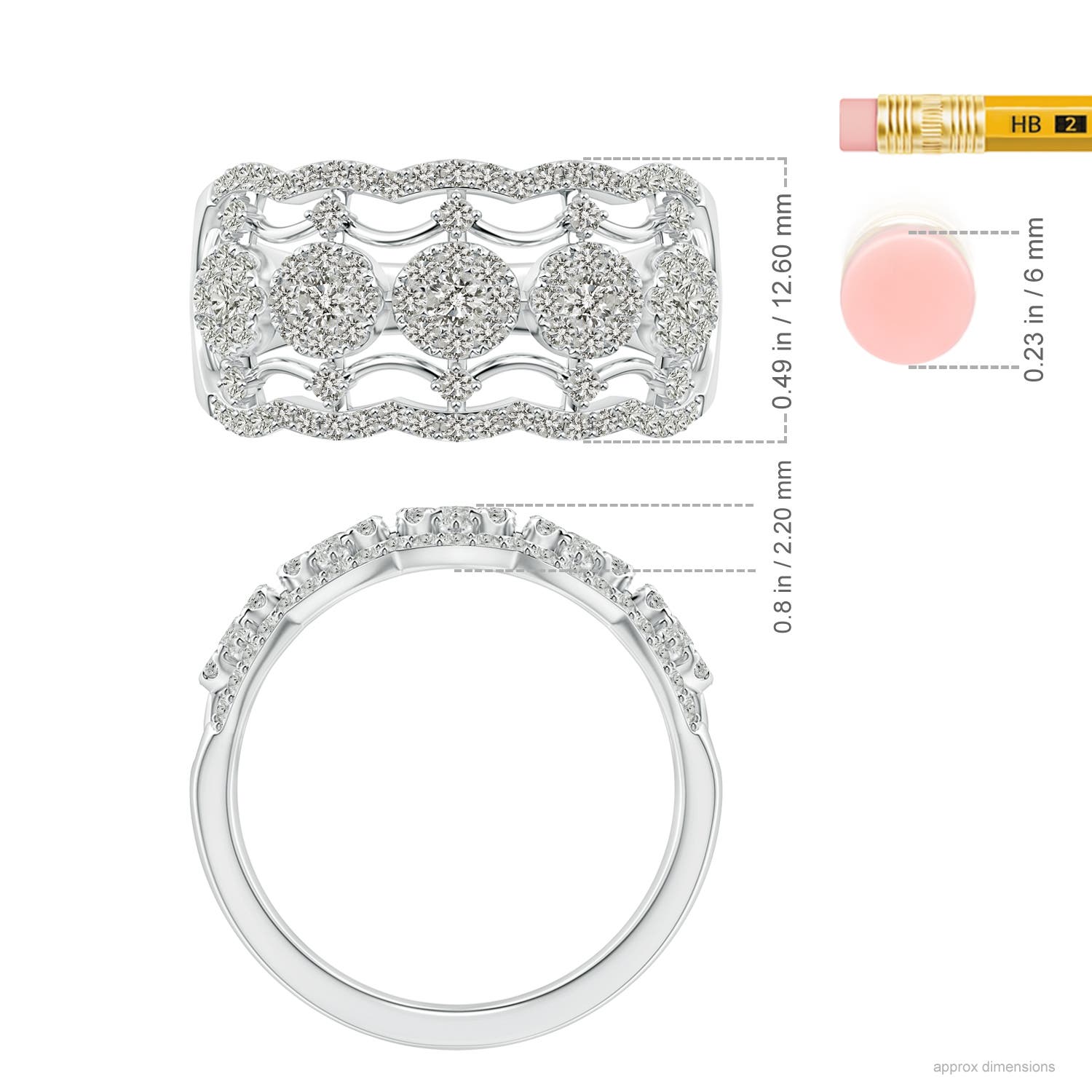 K, I3 / 1.02 CT / 14 KT White Gold