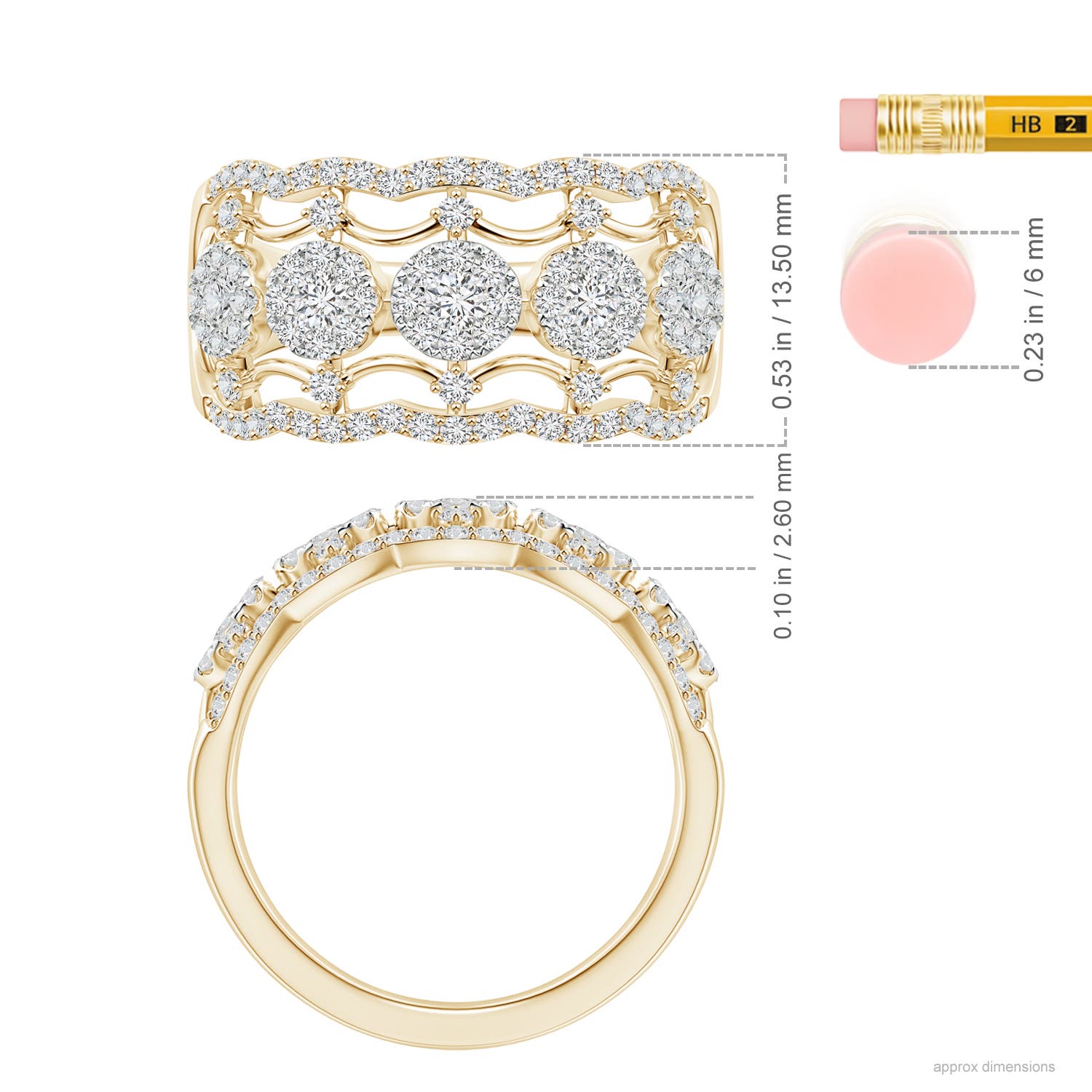 H, SI2 / 1.32 CT / 14 KT Yellow Gold