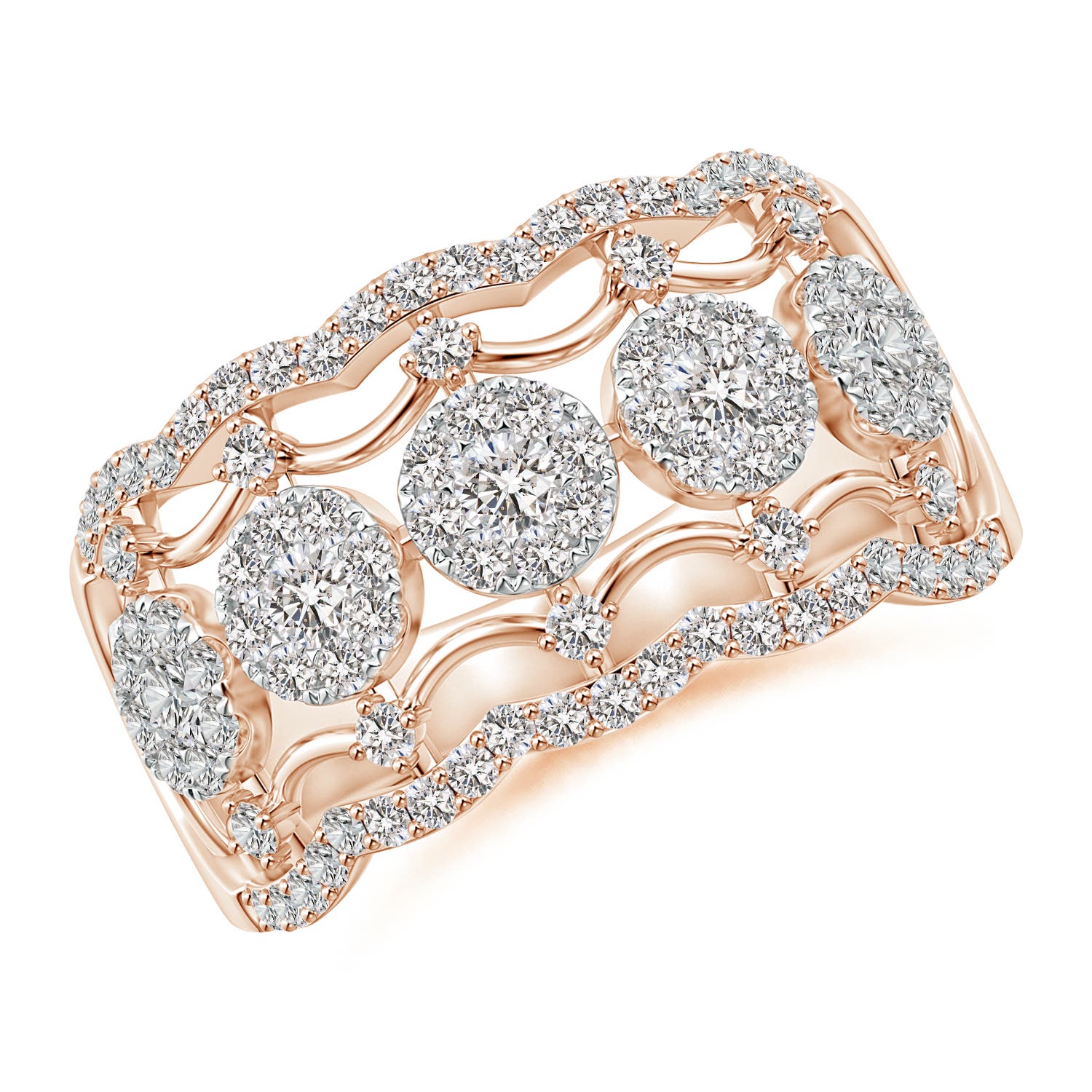 I-J, I1-I2 / 1.32 CT / 14 KT Rose Gold