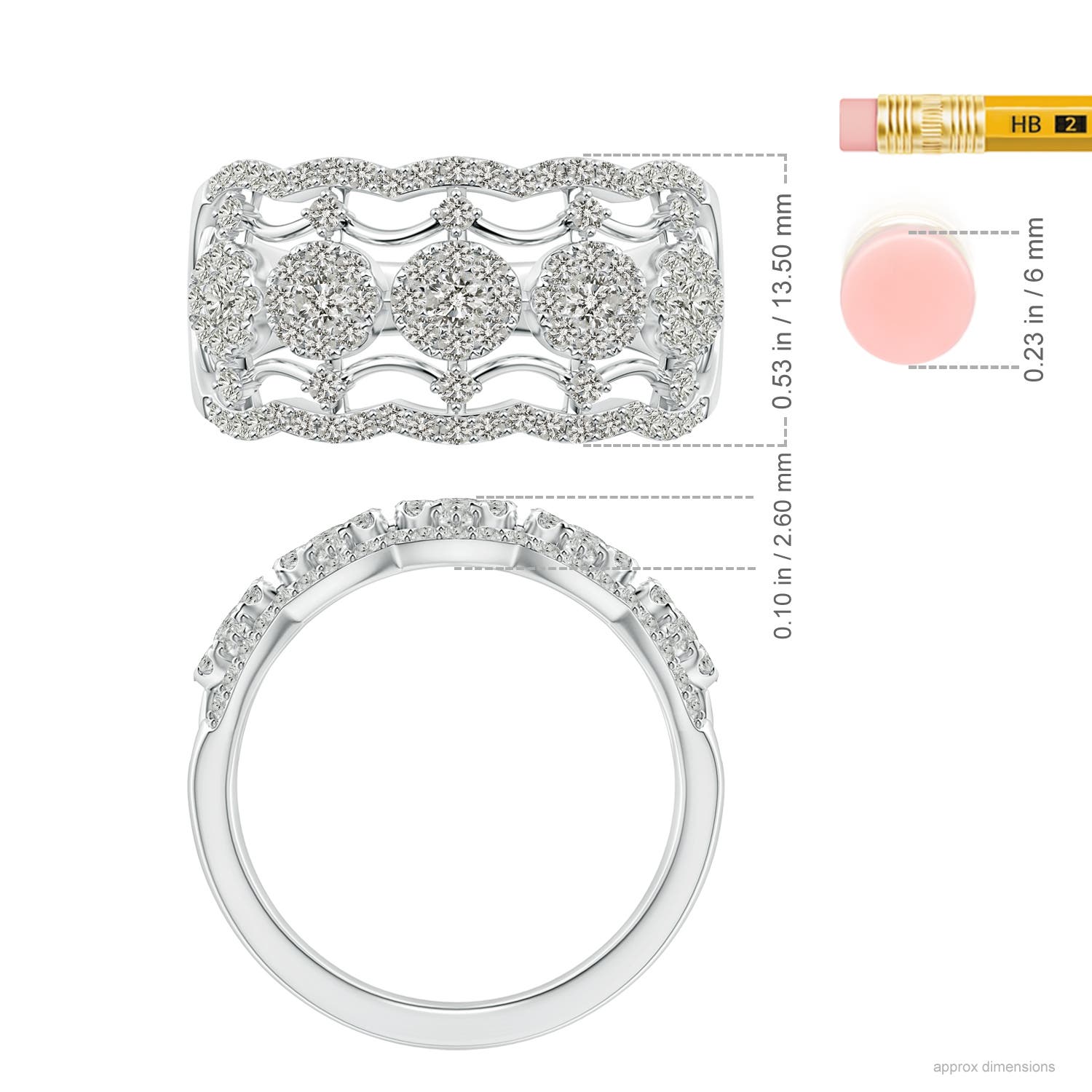 K, I3 / 1.32 CT / 14 KT White Gold