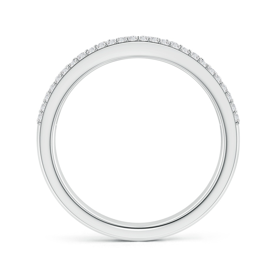 2.3mm HSI2 Multi-Row Diamond Concave Broad Anniversary Ring in White Gold side-1