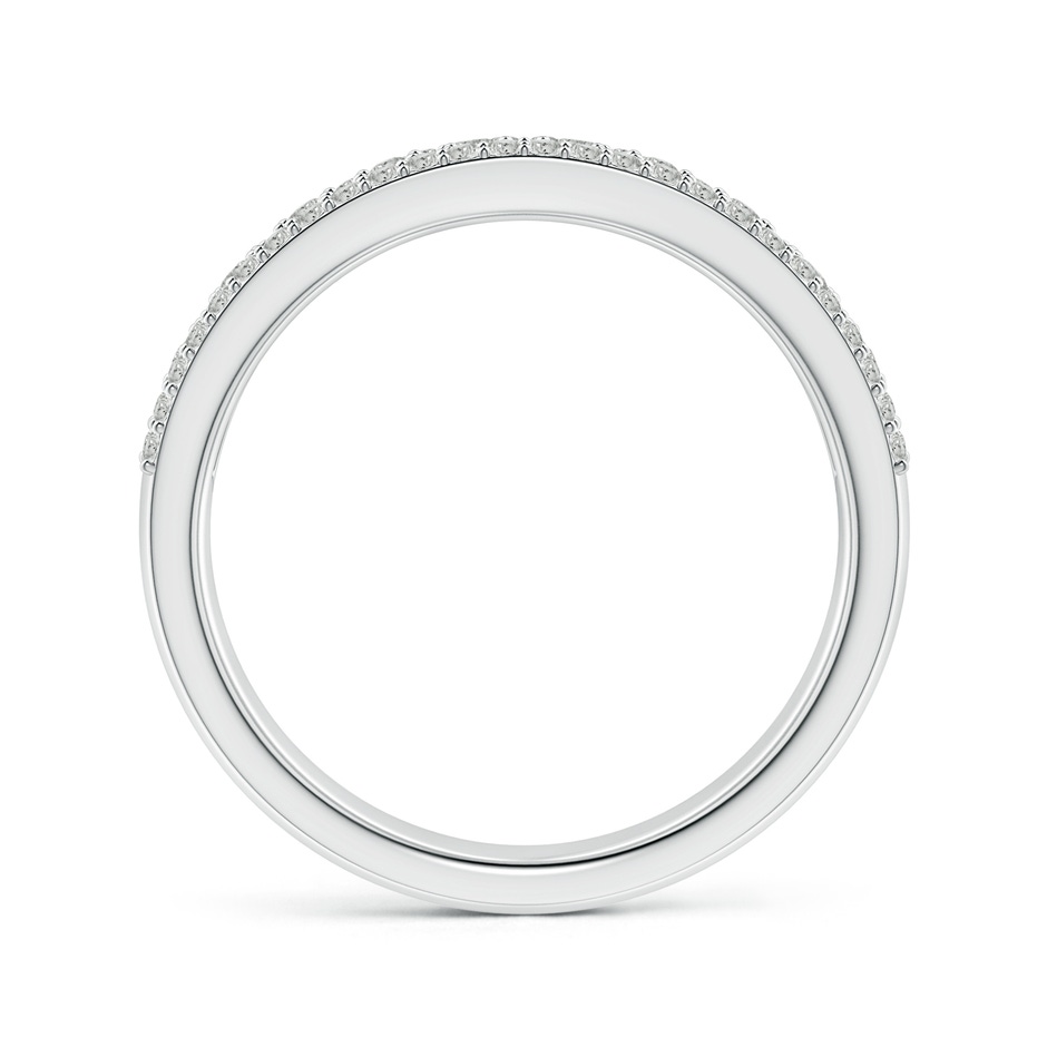 2.3mm KI3 Multi-Row Diamond Concave Broad Anniversary Ring in P950 Platinum side-1