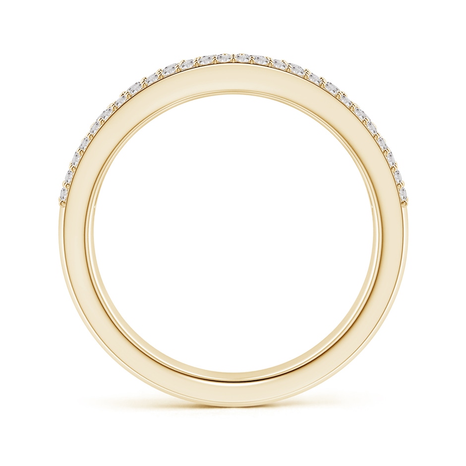 2.4mm IJI1I2 Multi-Row Diamond Concave Broad Anniversary Ring in Yellow Gold side-1