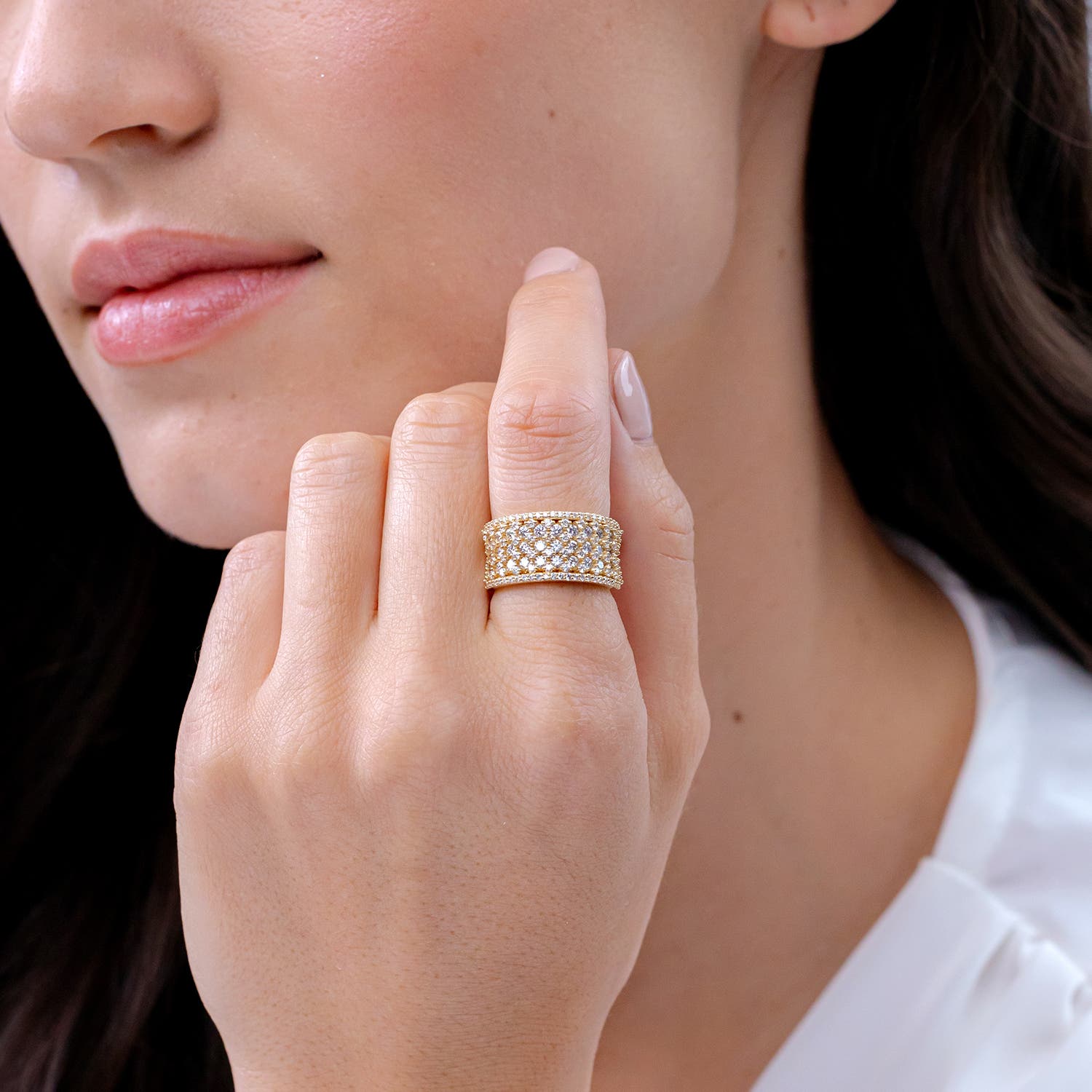 アクセサリー TRIPLE STAR MESH w/PAVE DIAMONDS RING TRIPLE STAR MESH w/PAVE DIAMONDS RING