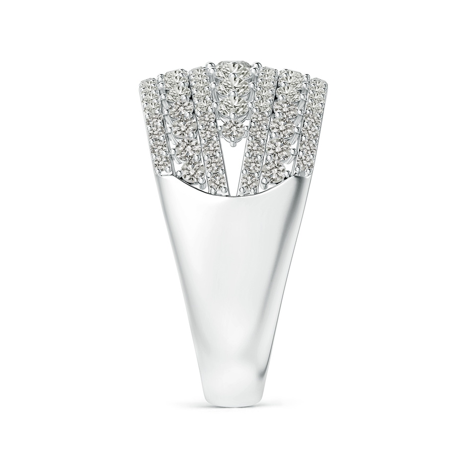 2.5mm KI3 Multi-Row Graduated Diamond Broad Anniversary Ring in P950 Platinum side-2