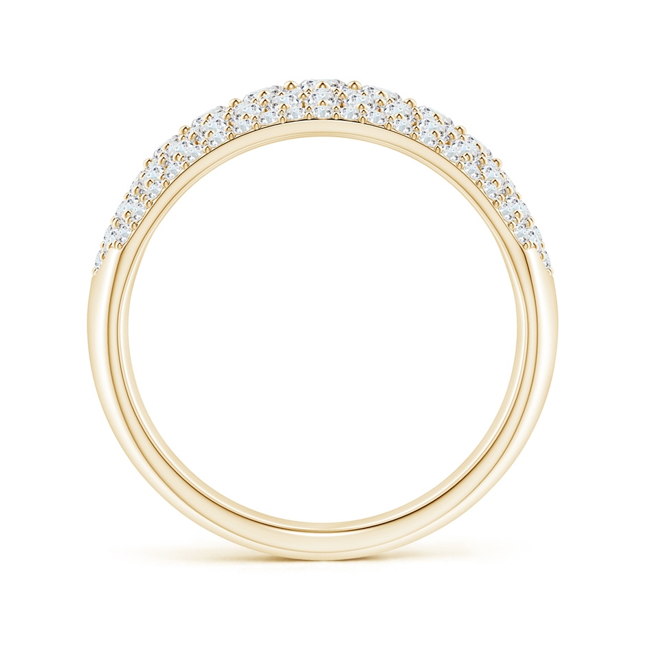 3mm GVS2 Multi-Row Graduated Diamond Broad Anniversary Ring in Yellow Gold side-1