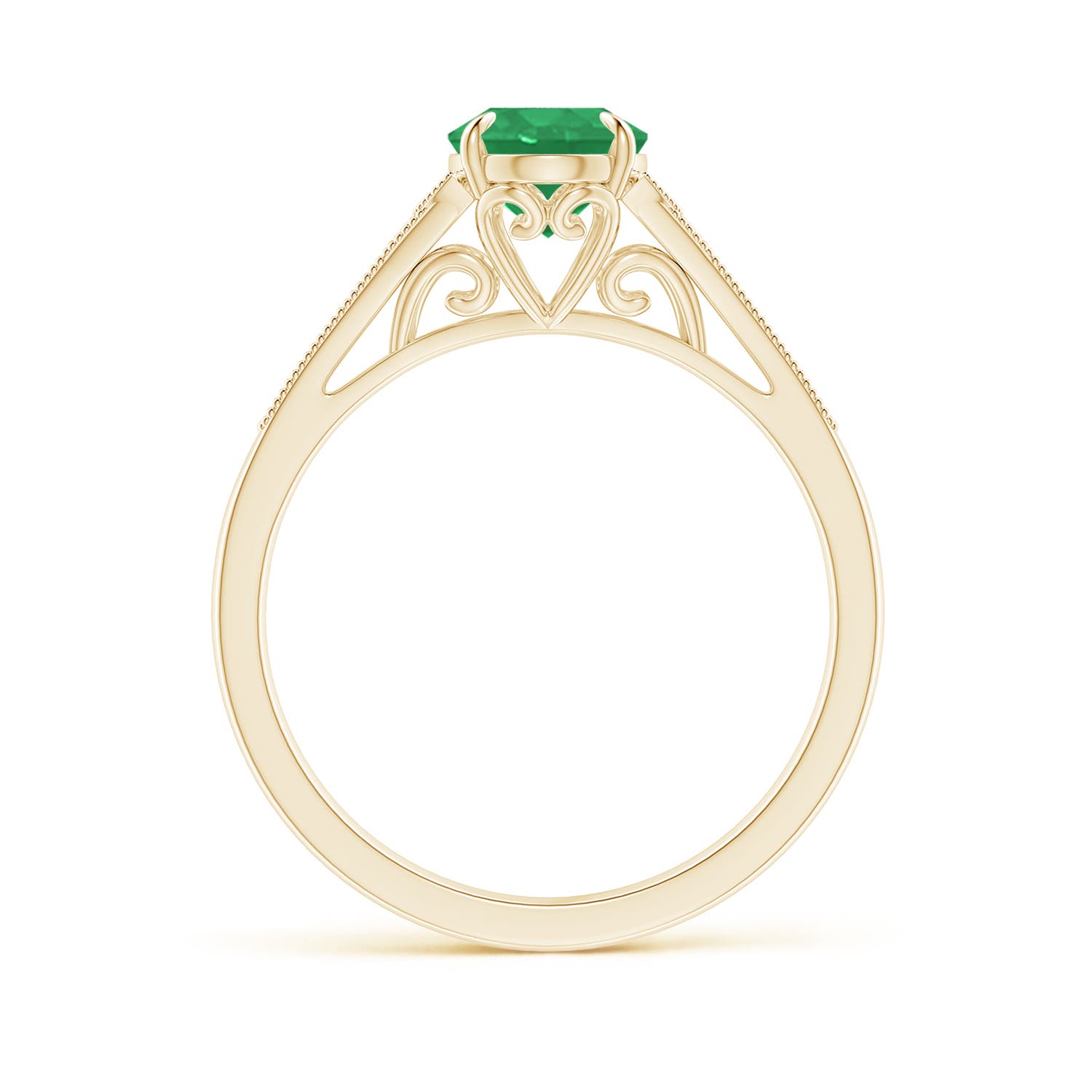 A - Emerald / 1.24 CT / 14 KT Yellow Gold