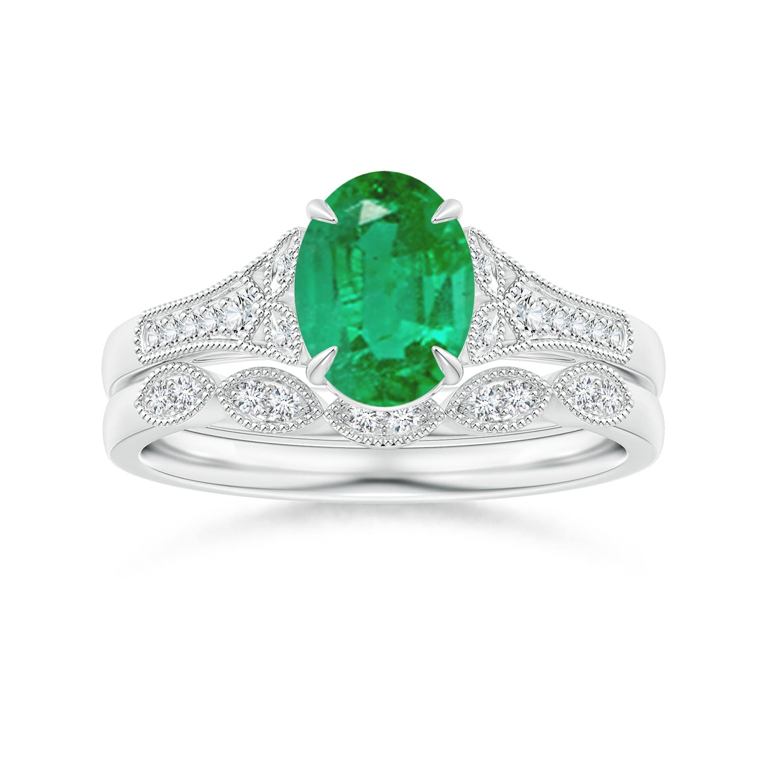 AA - Emerald / 1.24 CT / 14 KT White Gold