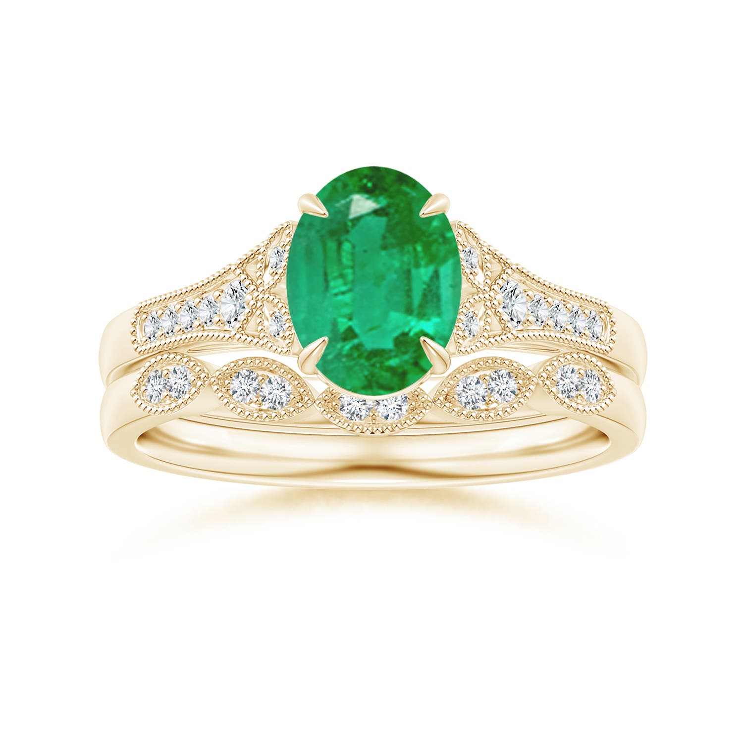 AA - Emerald / 1.24 CT / 14 KT Yellow Gold