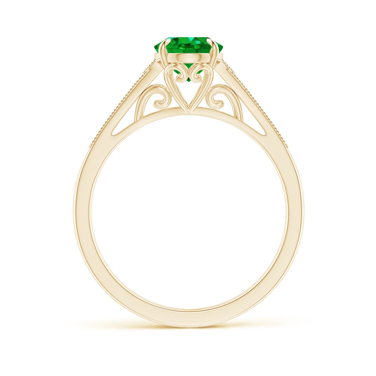 AAAA - Emerald / 1.24 CT / 14 KT Yellow Gold