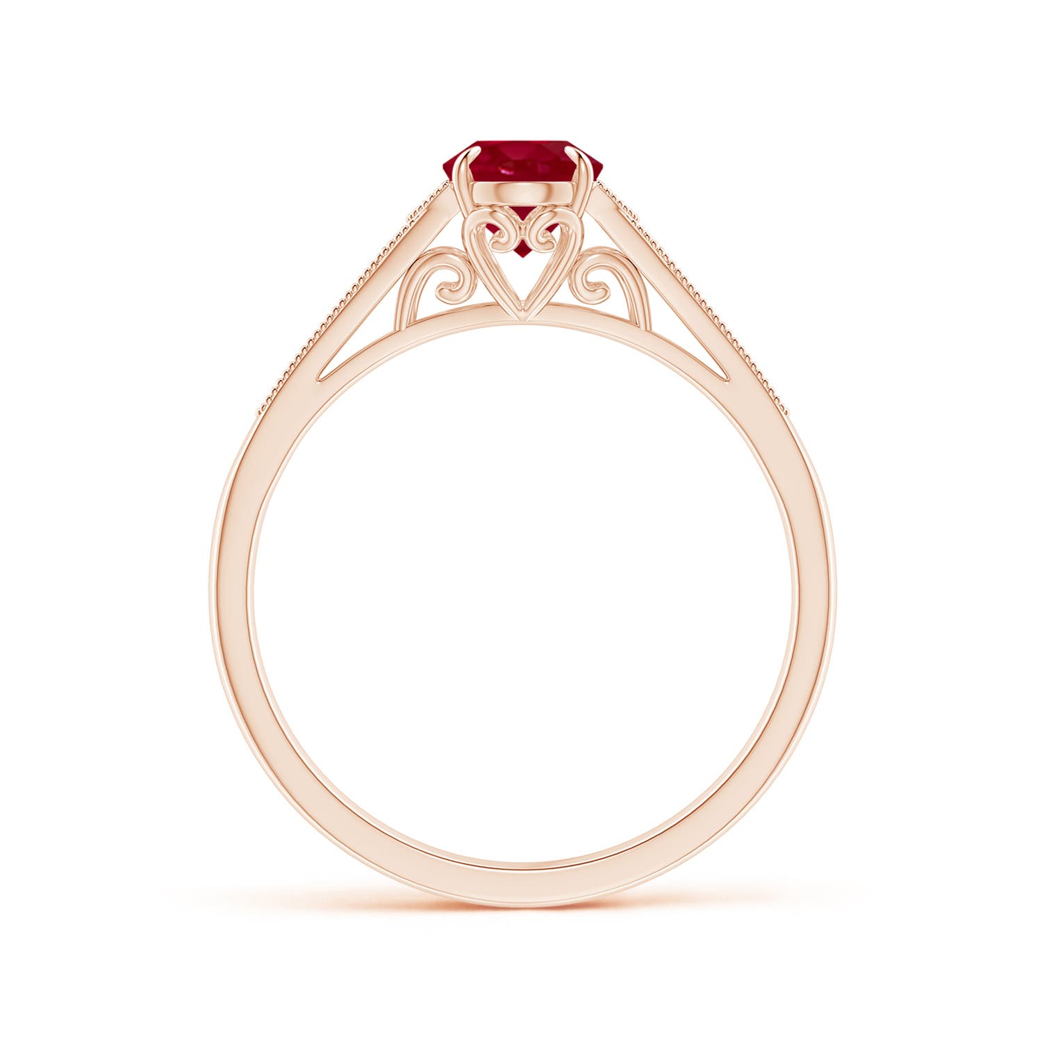 AA - Ruby / 1.11 CT / 14 KT Rose Gold