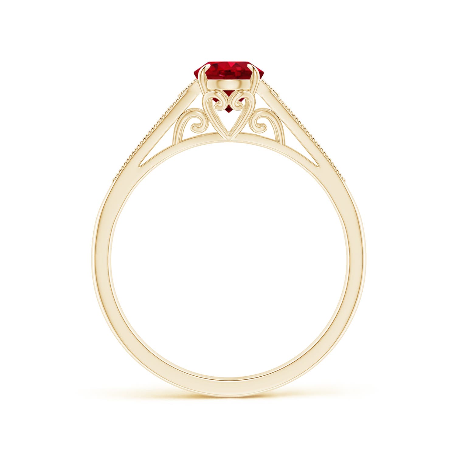 AAA - Ruby / 1.11 CT / 14 KT Yellow Gold