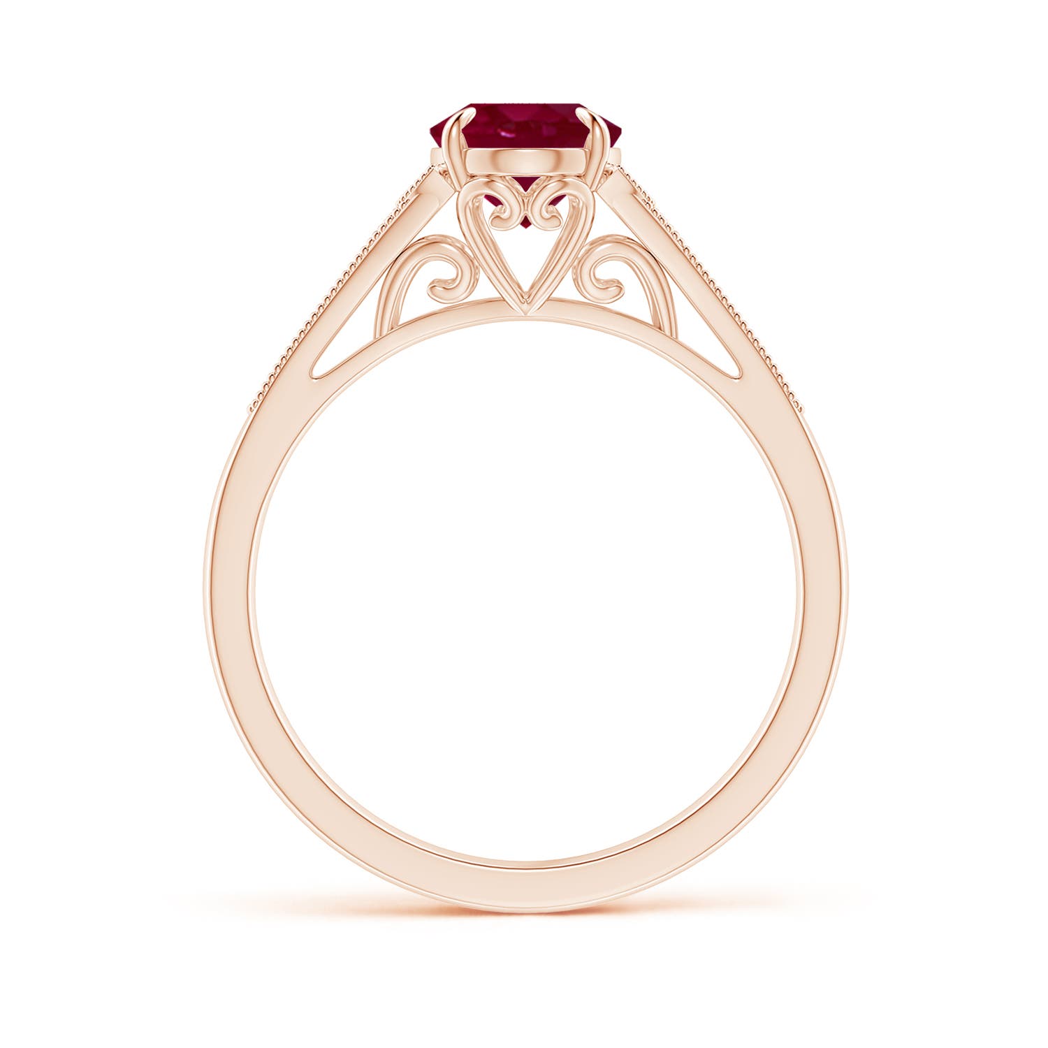 A - Ruby / 1.39 CT / 14 KT Rose Gold