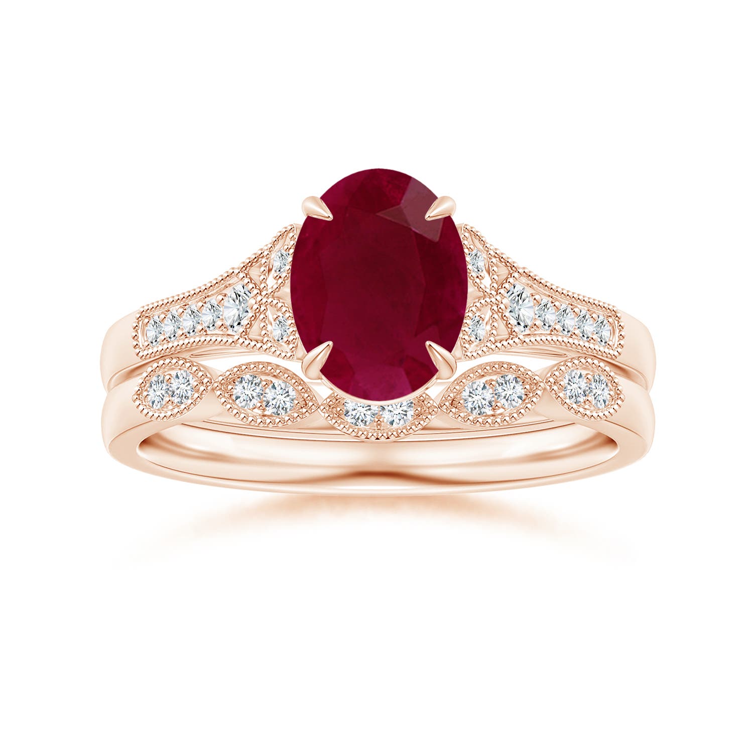 A - Ruby / 1.39 CT / 14 KT Rose Gold