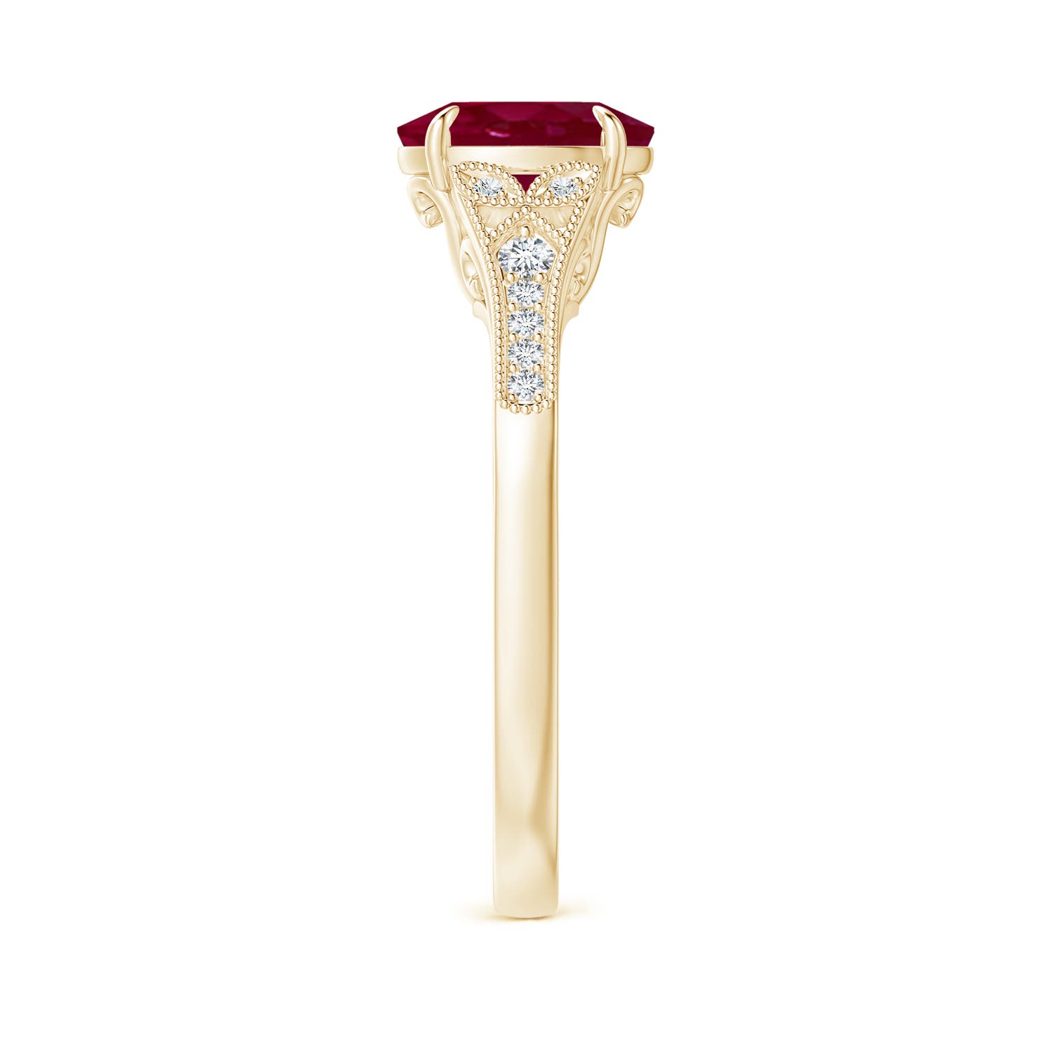 A - Ruby / 1.39 CT / 14 KT Yellow Gold