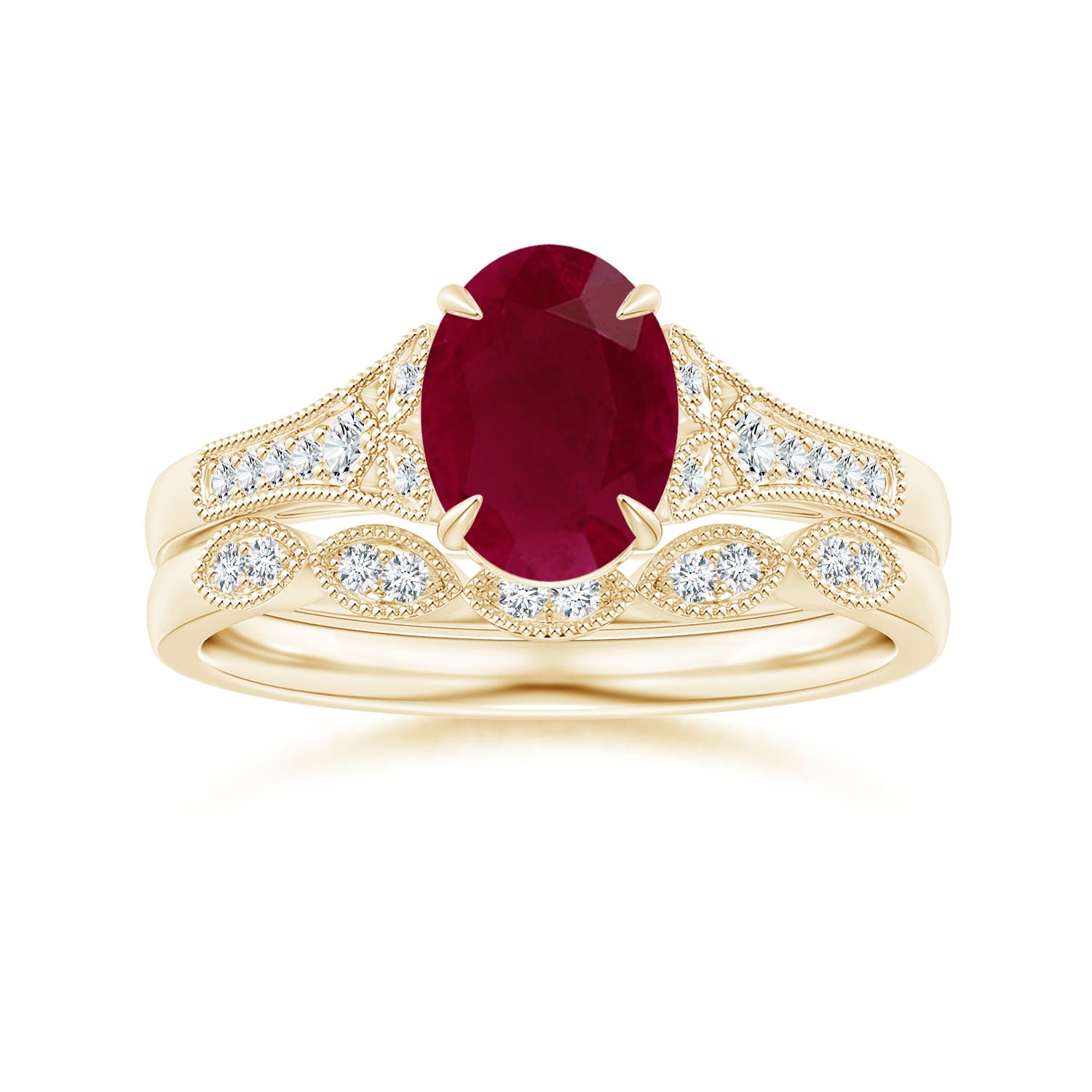 A - Ruby / 1.39 CT / 14 KT Yellow Gold