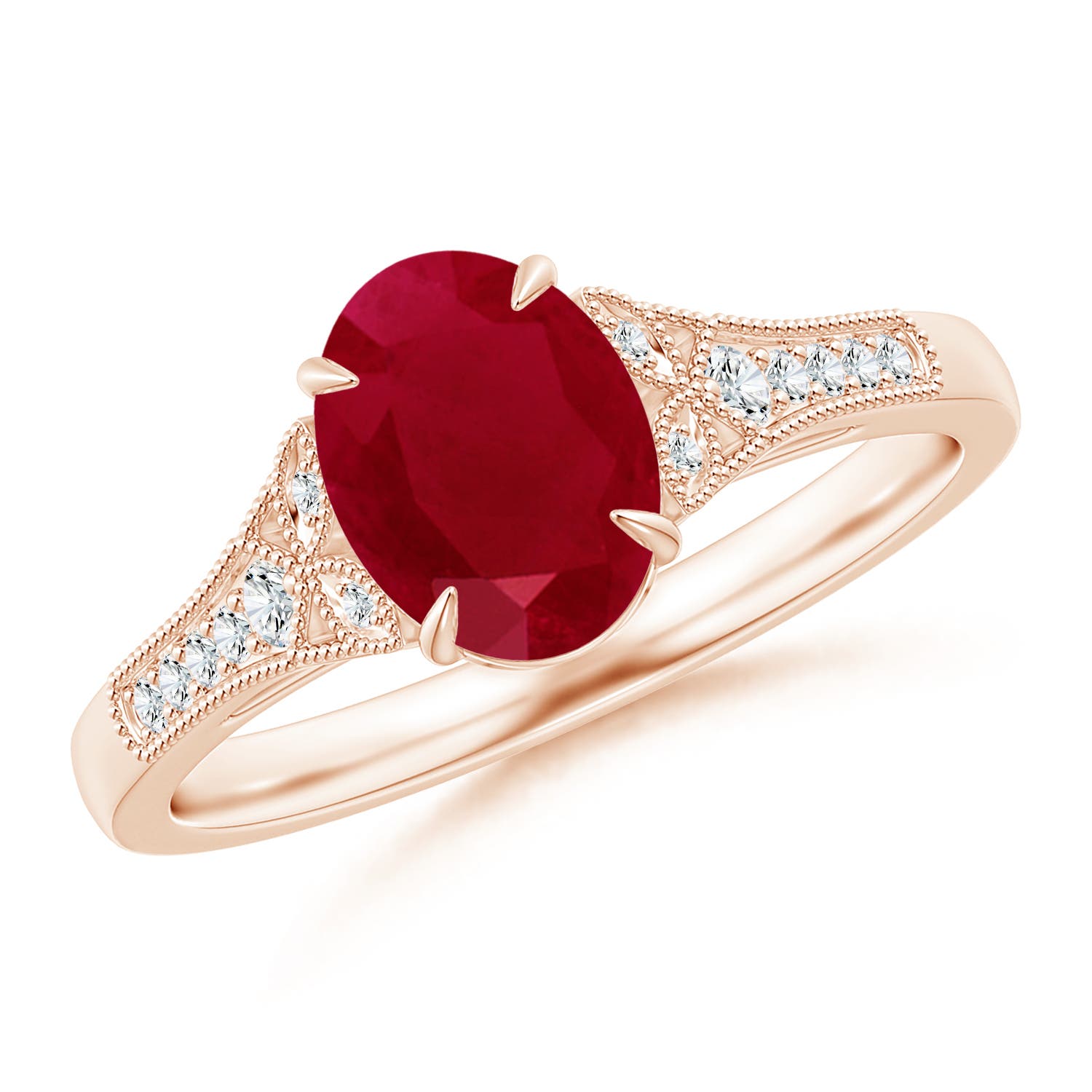 AA - Ruby / 1.39 CT / 14 KT Rose Gold