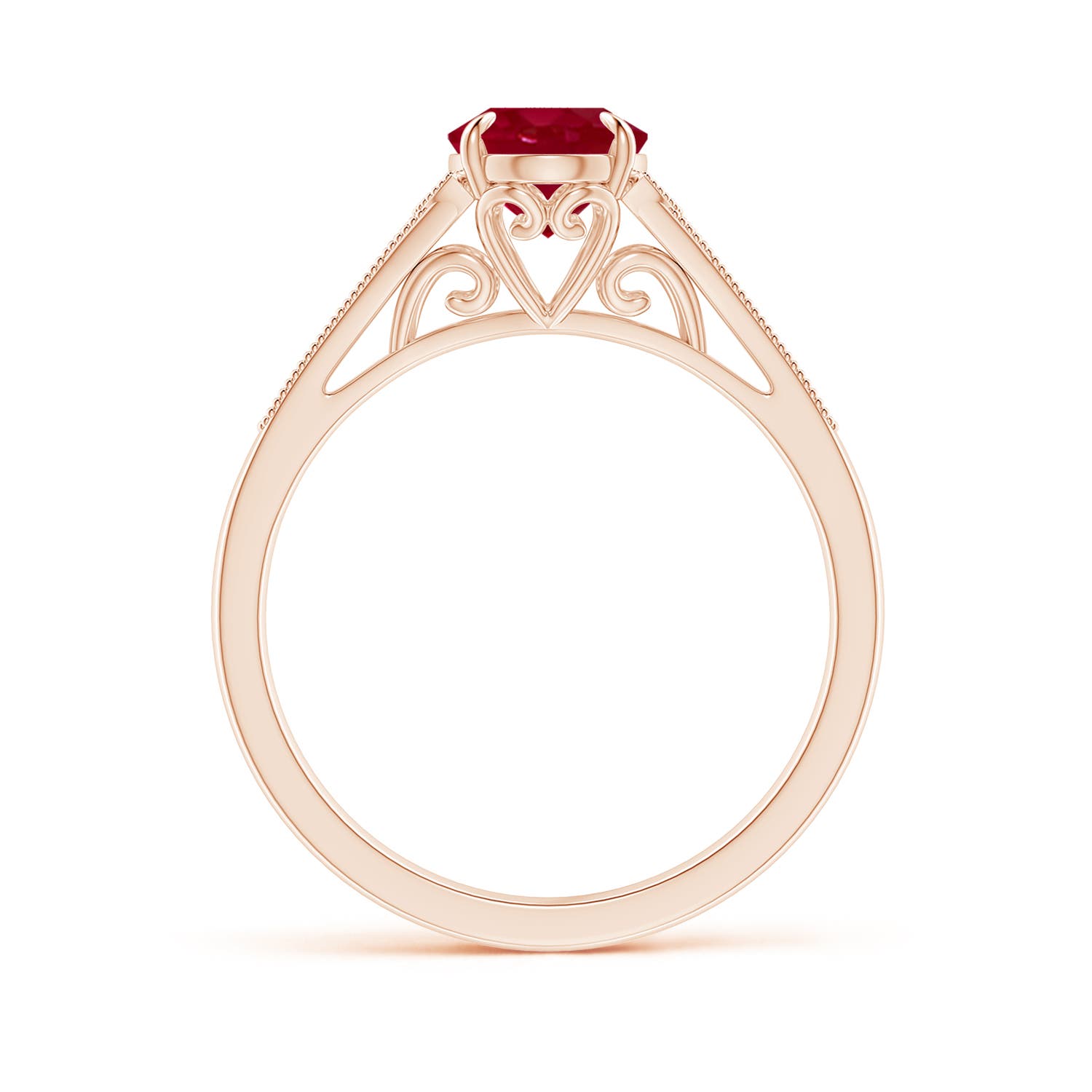 AA - Ruby / 1.39 CT / 14 KT Rose Gold