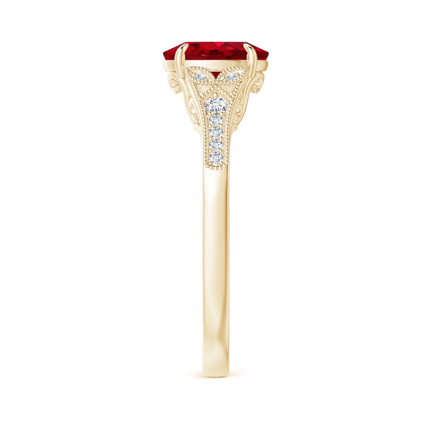 AAA - Ruby / 1.39 CT / 14 KT Yellow Gold