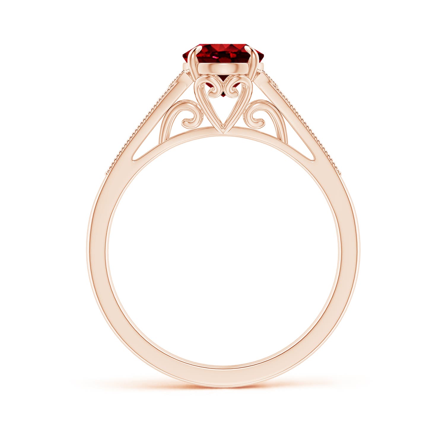 AAAA - Ruby / 1.39 CT / 14 KT Rose Gold