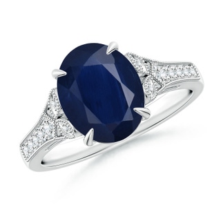 Oval A Blue Sapphire