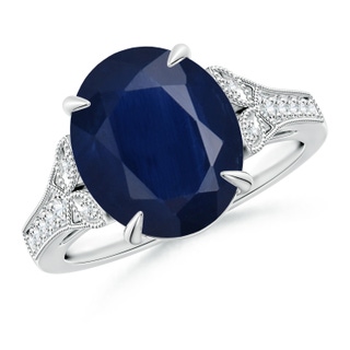 Oval A Blue Sapphire