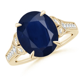 Oval A Blue Sapphire