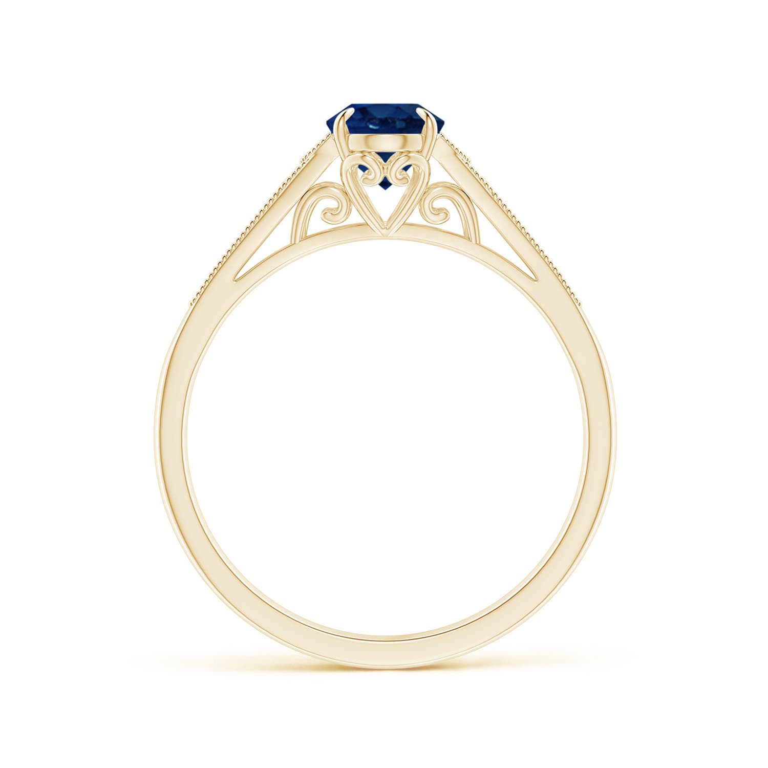 AA - Blue Sapphire / 0.96 CT / 14 KT Yellow Gold