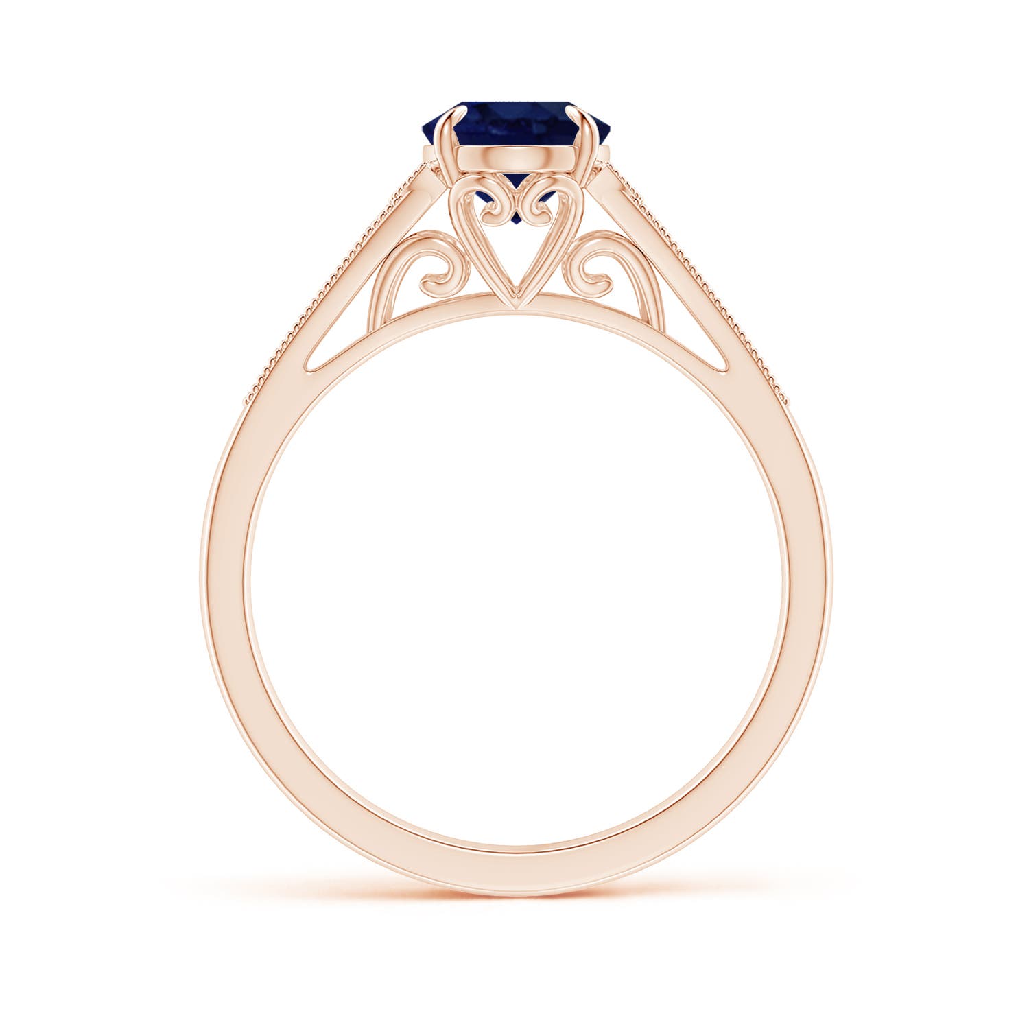 A - Blue Sapphire / 1.69 CT / 14 KT Rose Gold