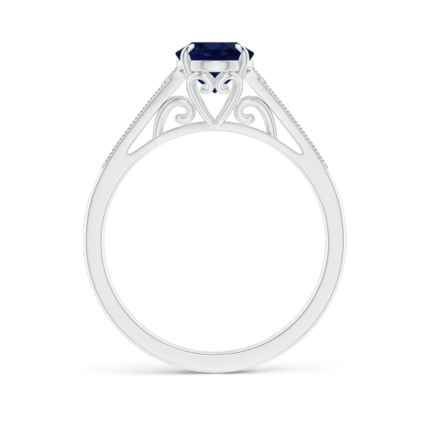 A - Blue Sapphire / 1.69 CT / 14 KT White Gold