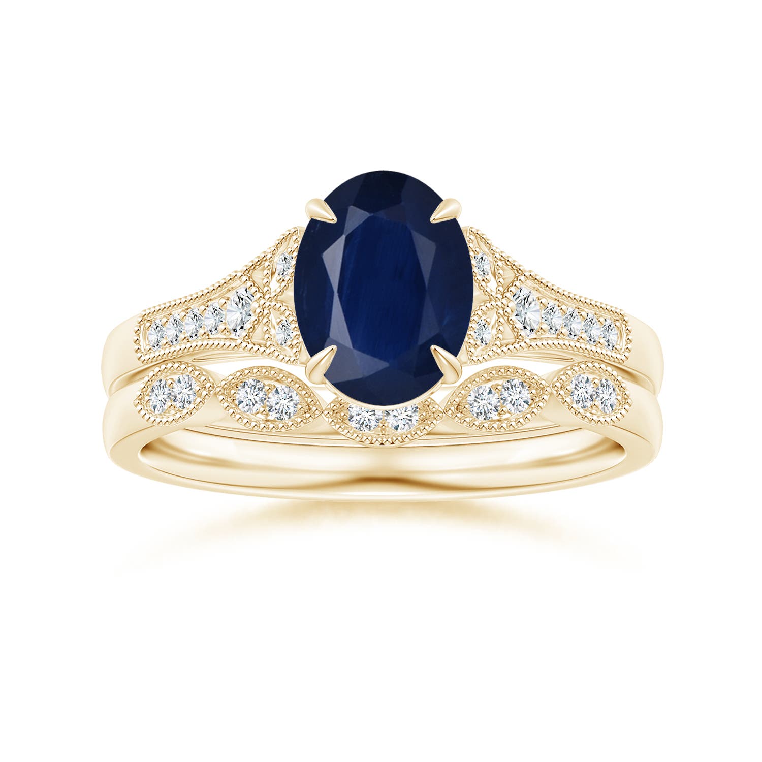 A - Blue Sapphire / 1.69 CT / 14 KT Yellow Gold