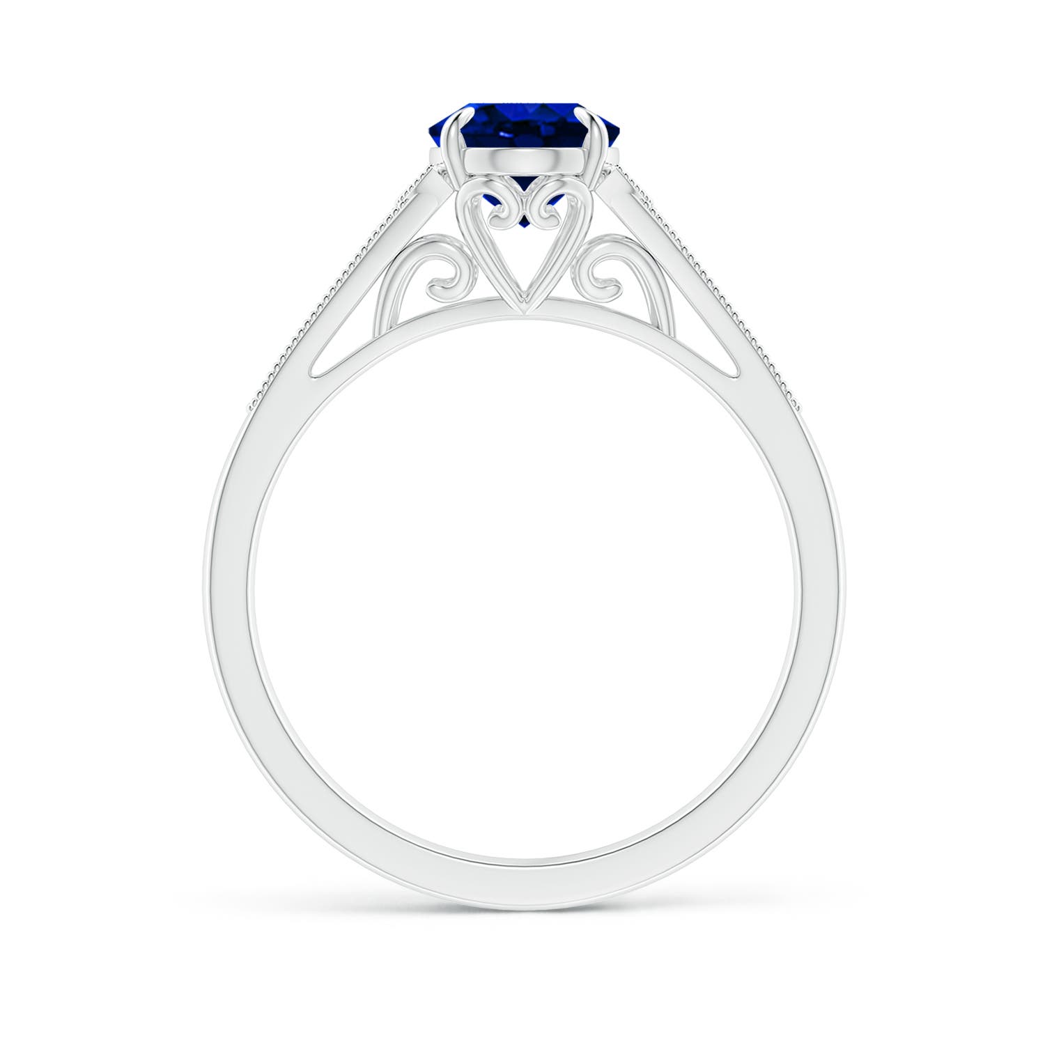 AAAA - Blue Sapphire / 1.69 CT / 14 KT White Gold