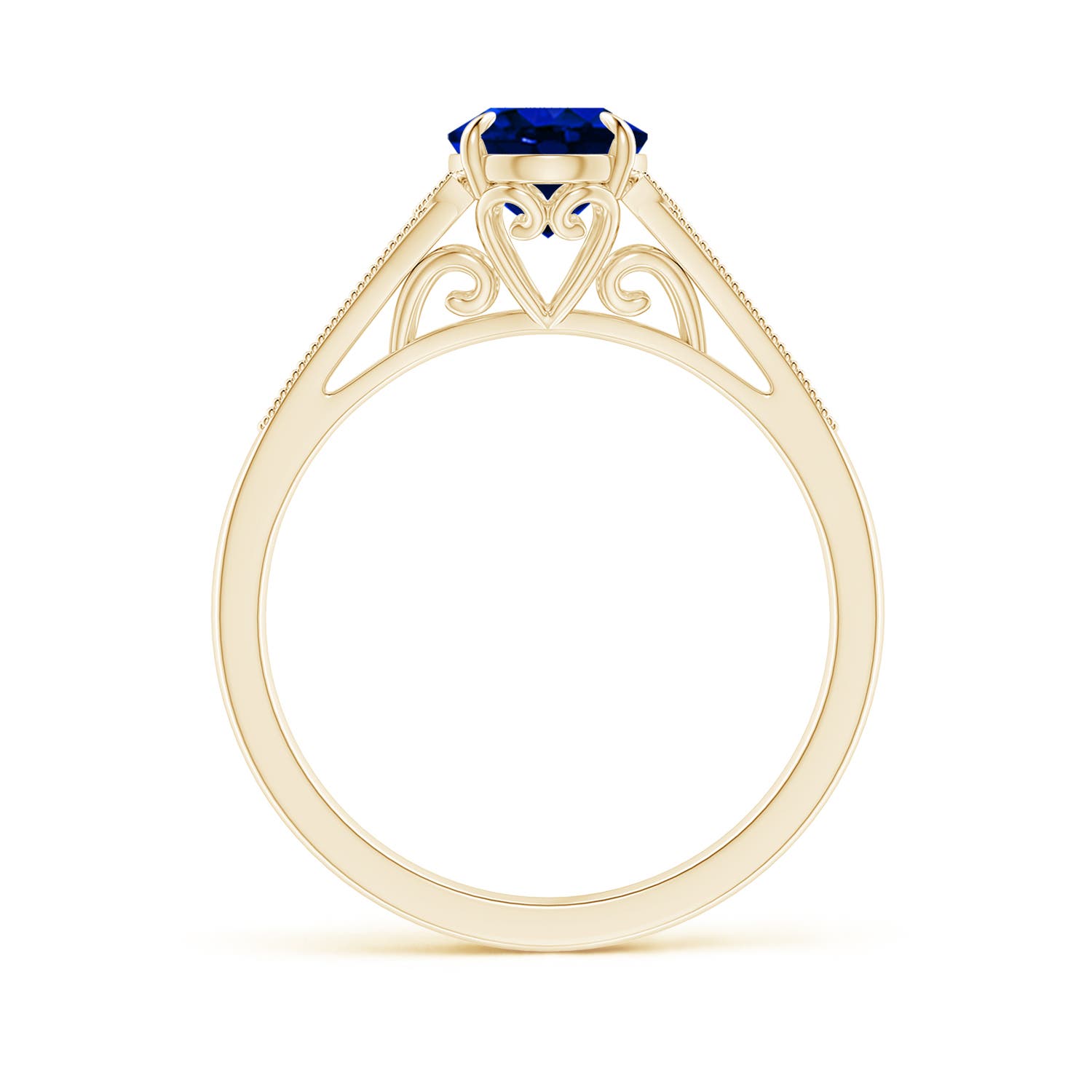 AAAA - Blue Sapphire / 1.69 CT / 14 KT Yellow Gold