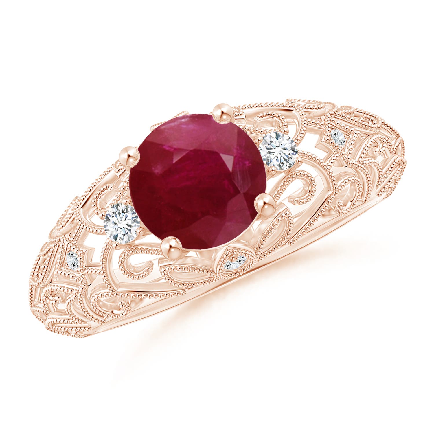 A - Ruby / 1.5 CT / 14 KT Rose Gold