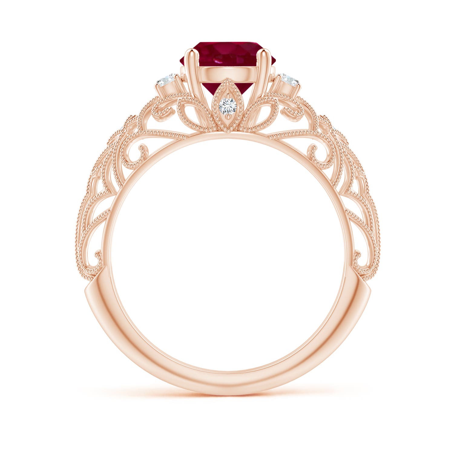 A - Ruby / 1.5 CT / 14 KT Rose Gold