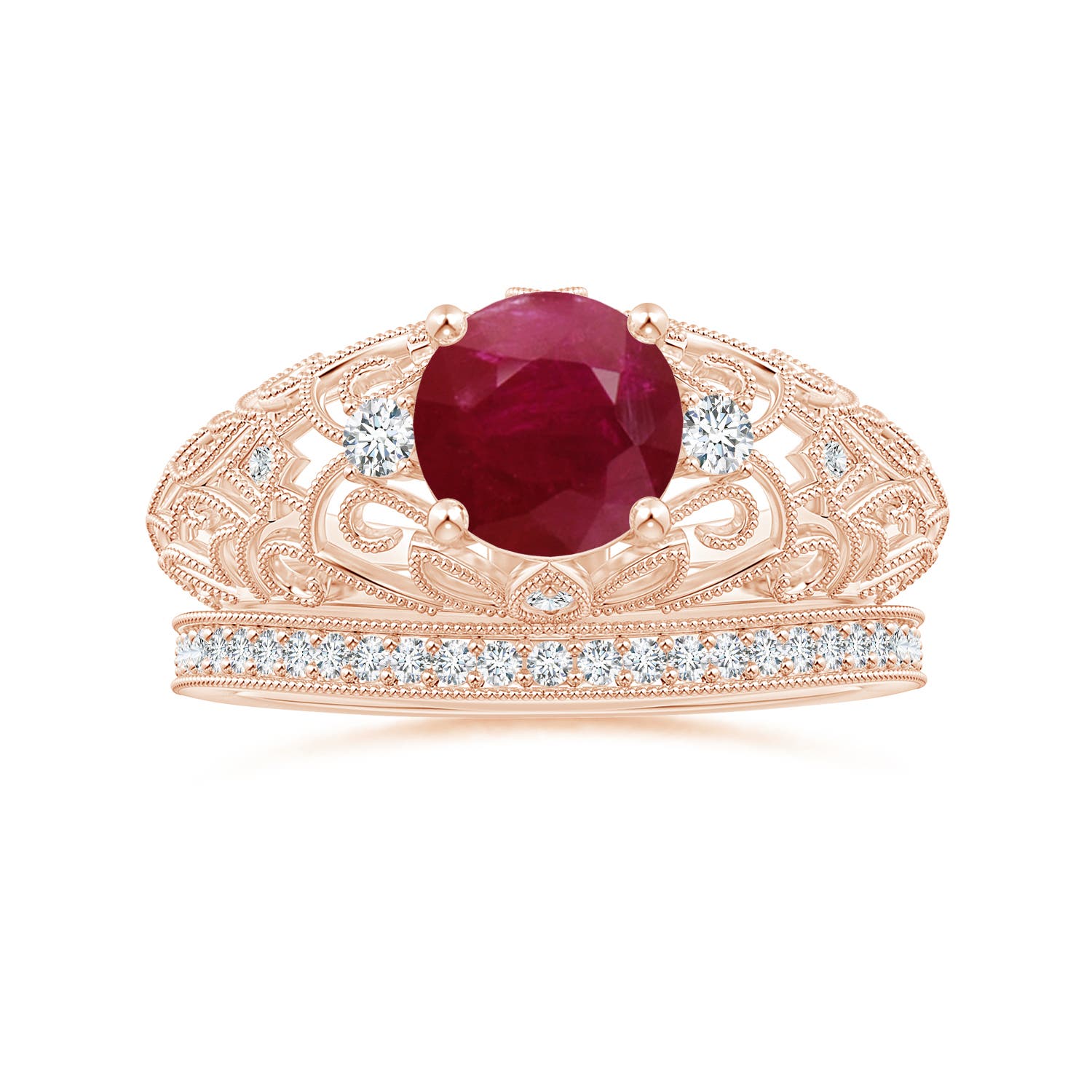 A - Ruby / 1.5 CT / 14 KT Rose Gold