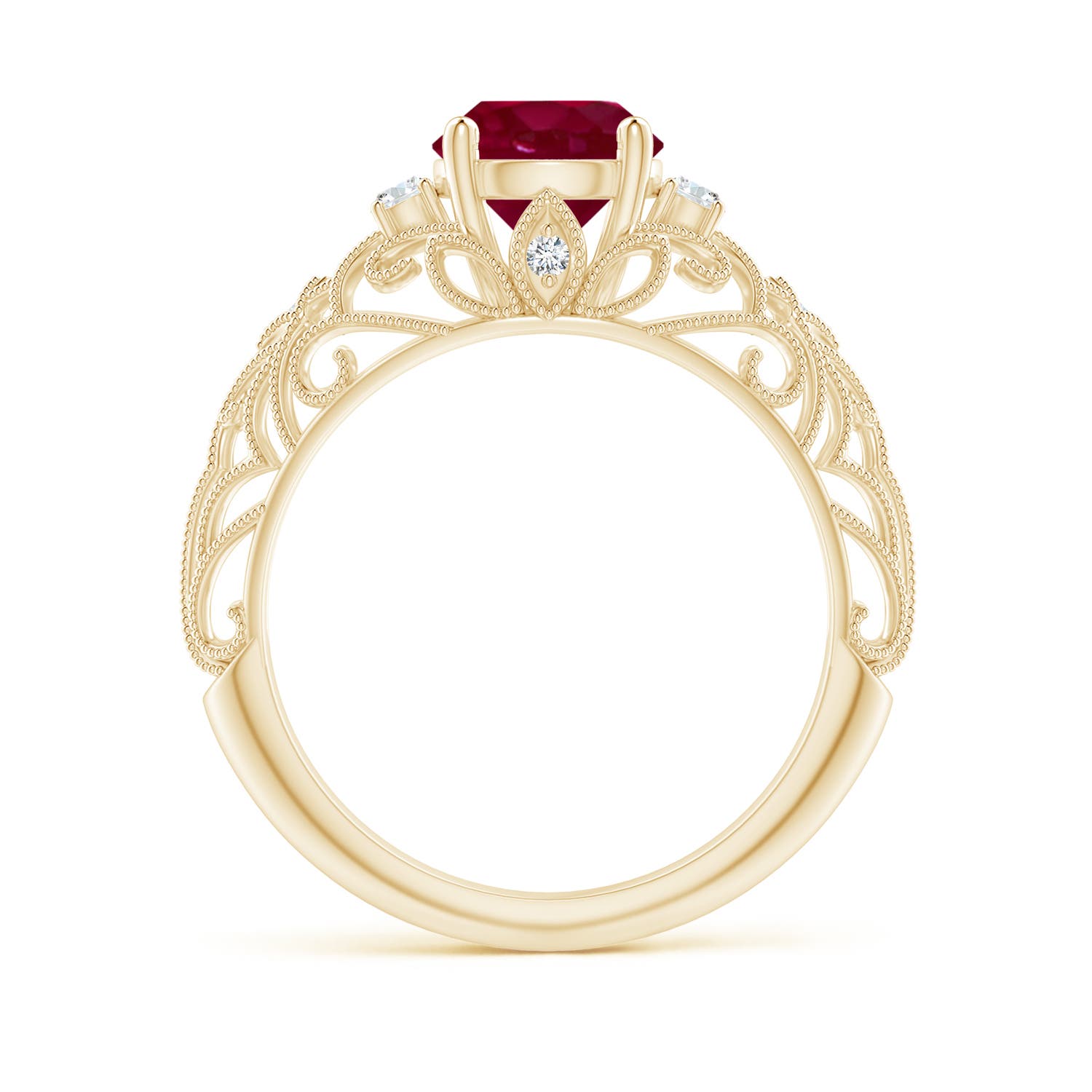 A - Ruby / 1.5 CT / 14 KT Yellow Gold