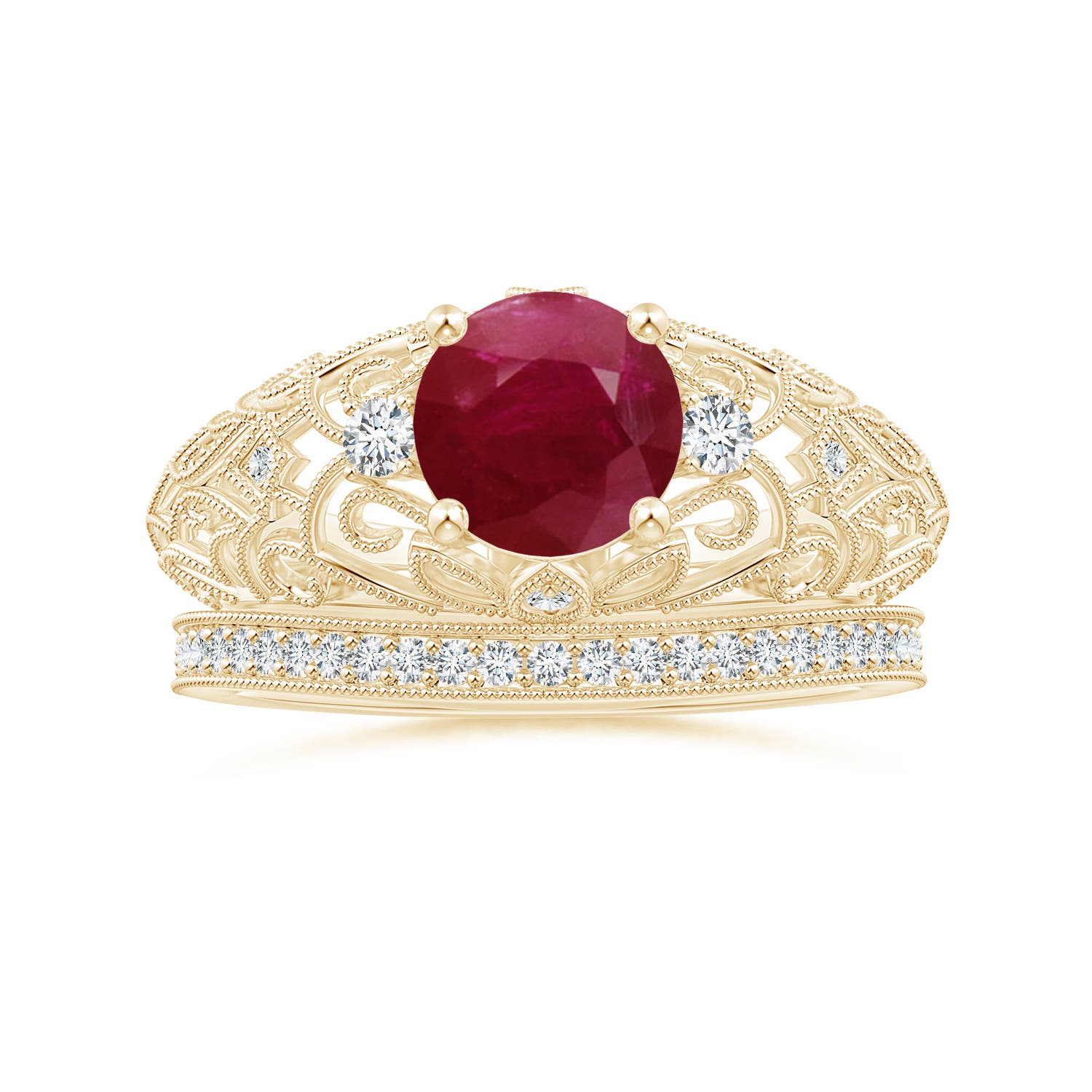 A - Ruby / 1.5 CT / 14 KT Yellow Gold