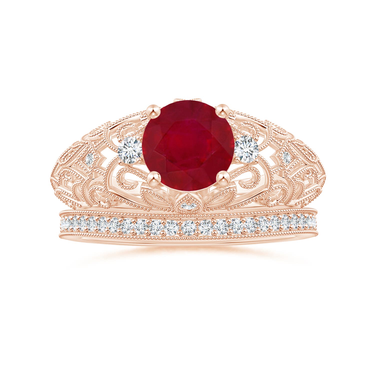 AA - Ruby / 1.5 CT / 14 KT Rose Gold