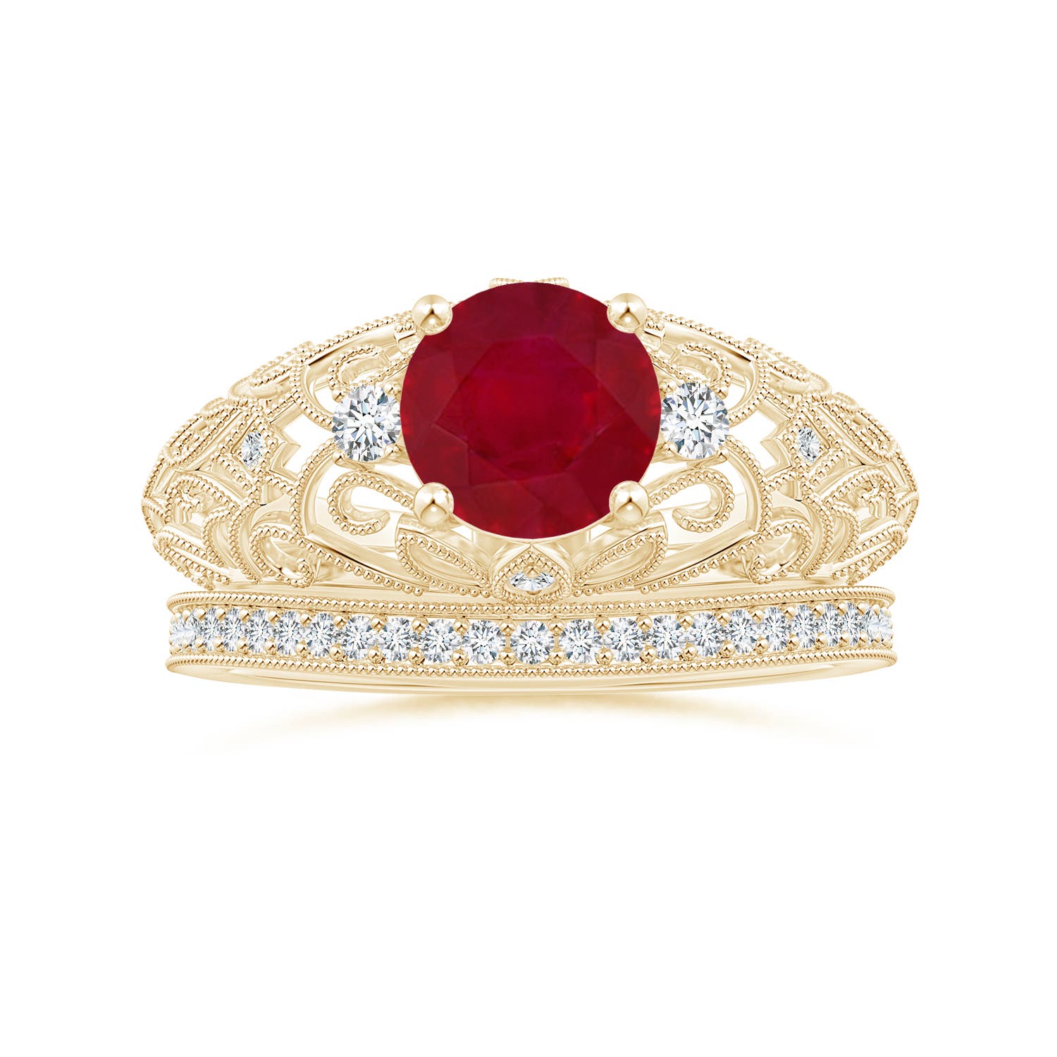 AA - Ruby / 1.5 CT / 14 KT Yellow Gold