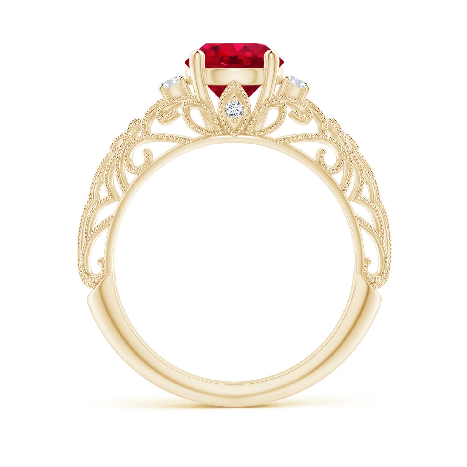 AAA - Ruby / 1.5 CT / 14 KT Yellow Gold