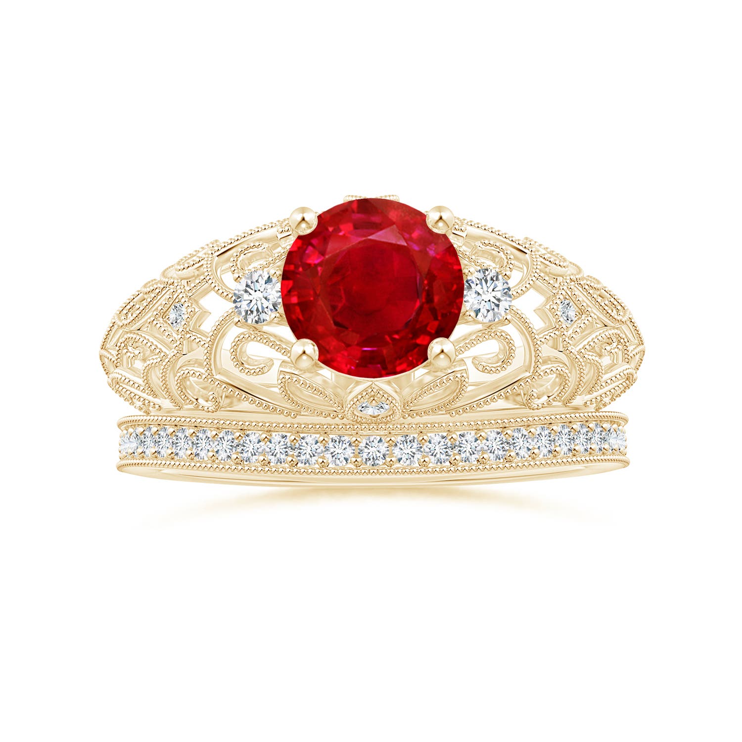 AAA - Ruby / 1.5 CT / 14 KT Yellow Gold